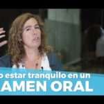 Cómo estar tranquilo en un examen oral