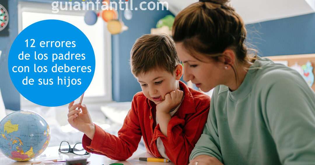 Deberes con los niños: errores de los padres