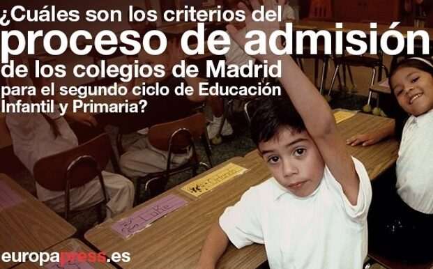 Los criterios de admisión escolar